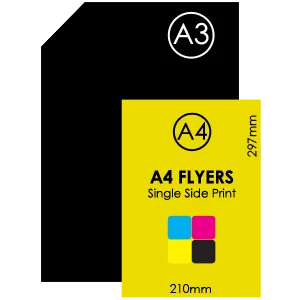 A4 Flyers – Single-Sided