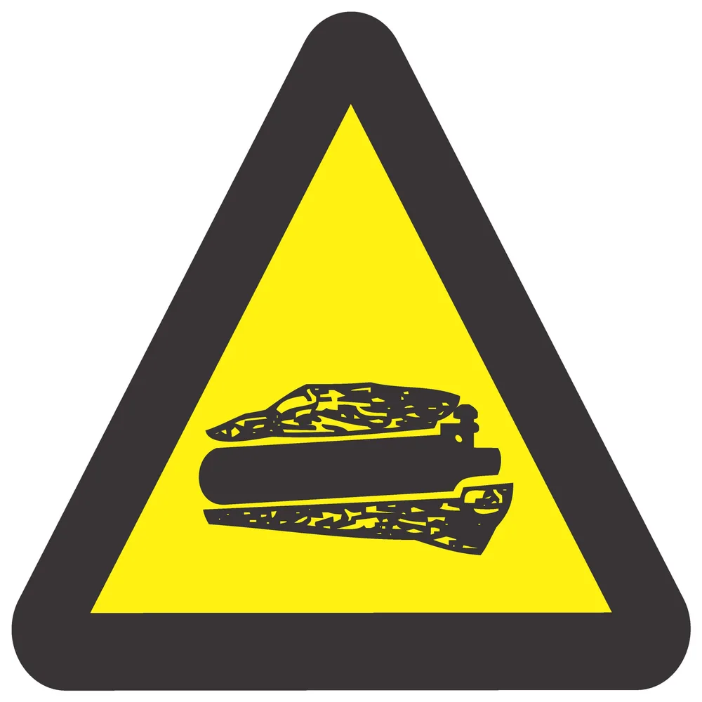 Beware Of Confined Gases – Safety Sign (WW25)