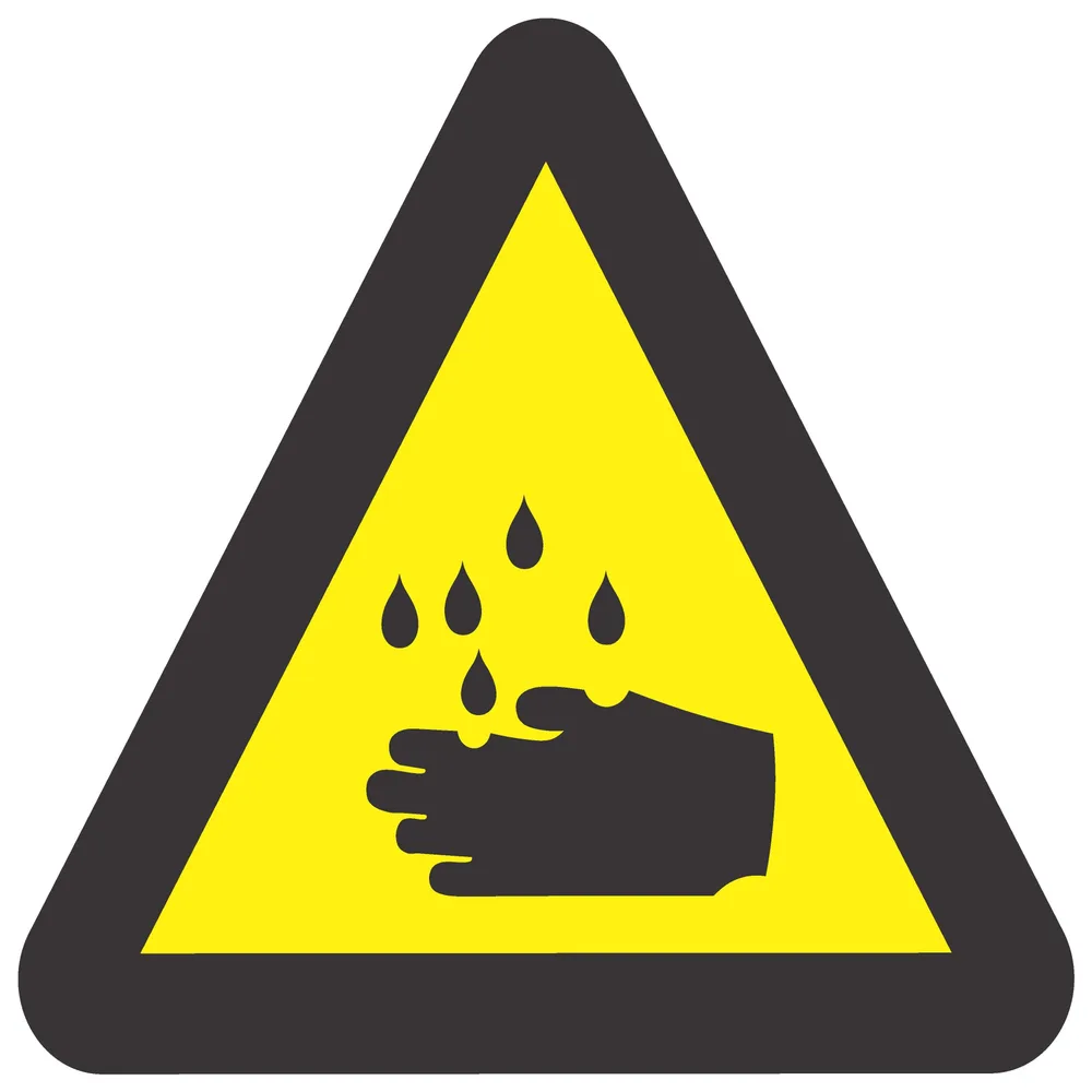 Beware Of Corrosive Hazard – Safety Sign (WW4)