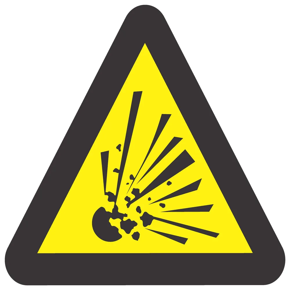 Beware Of Explosion Hazard – Safety Sign (WW3)