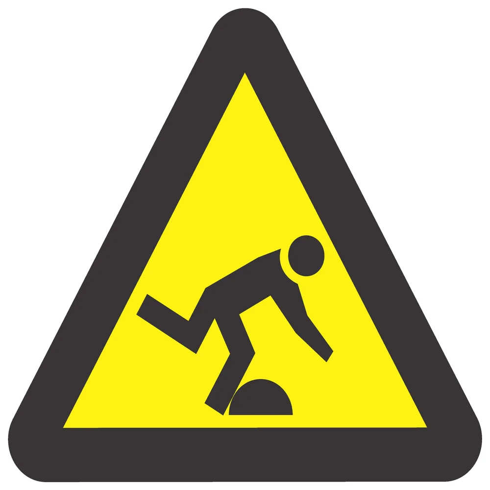 Beware Of Tripping Hazard – Safety Sign (WW33)