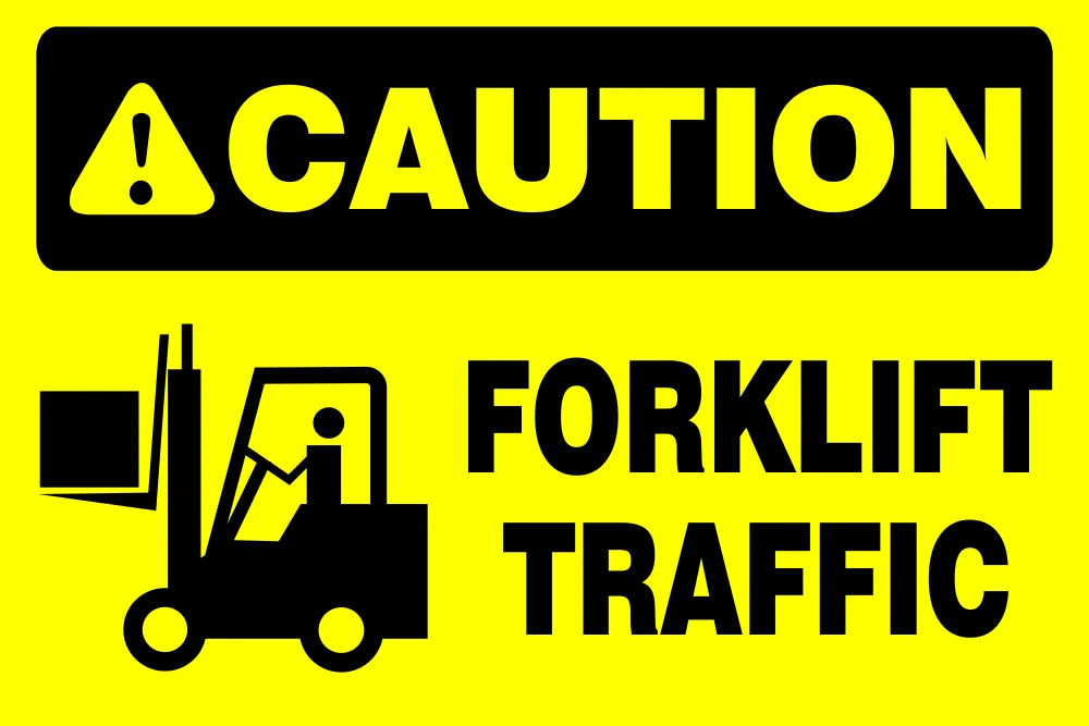 Caution: Forklift Safety Sign (CAU111)
