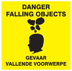 Danger: falling objects Safety Sign (C19)