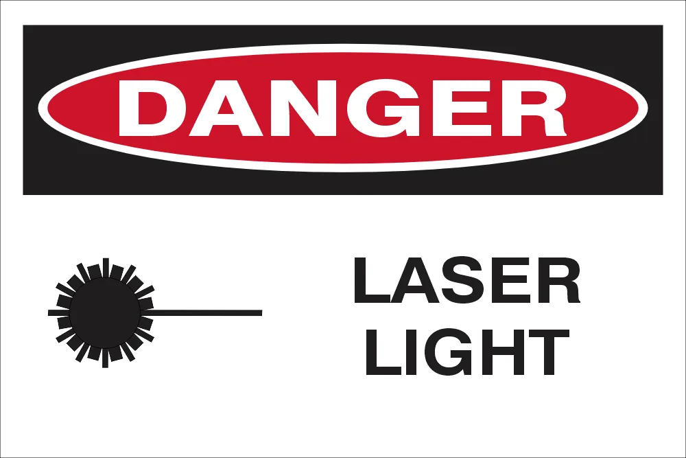 Danger: laser light Safety Sign (DAN067)
