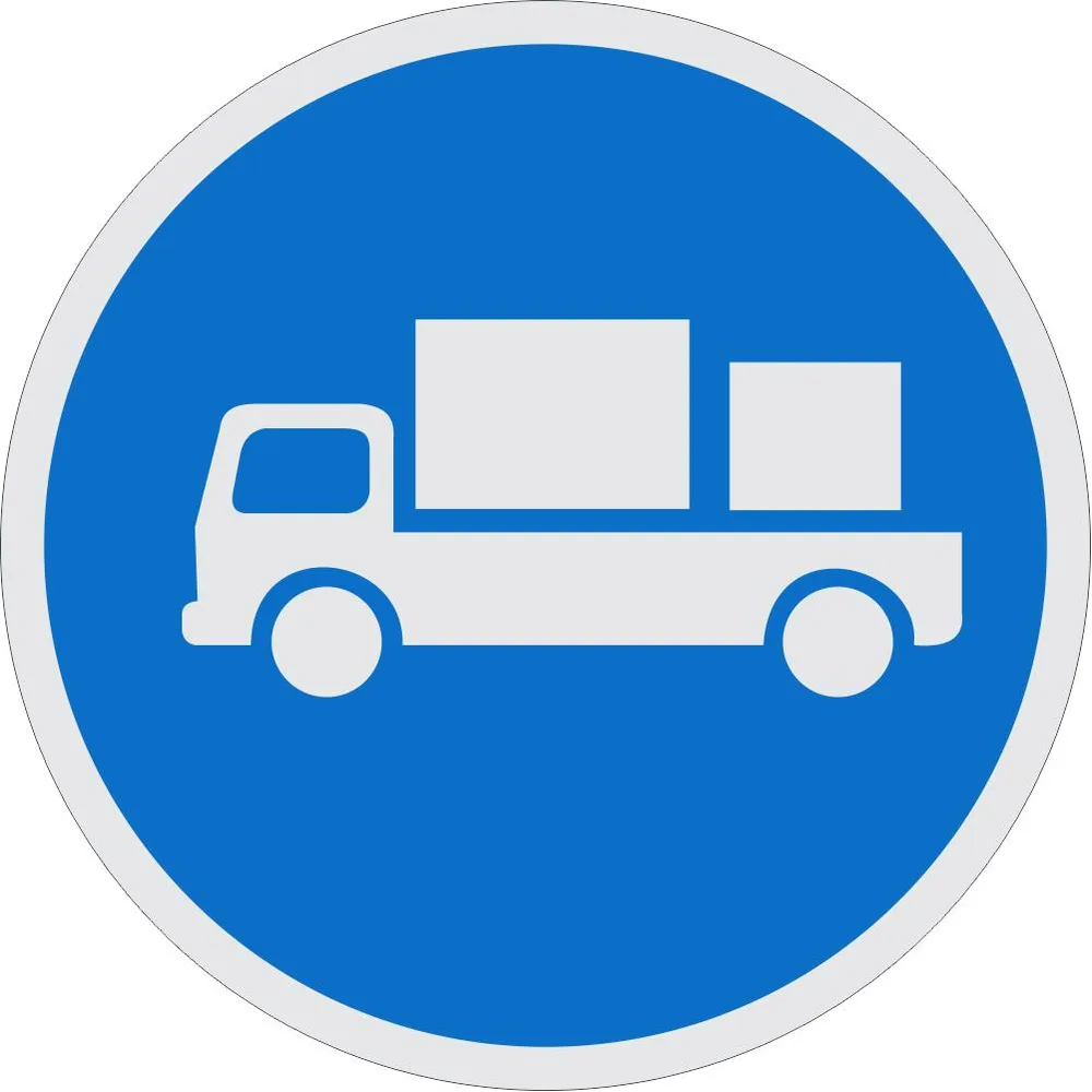 Delivery Vehicles Only road Road Sign (R122)