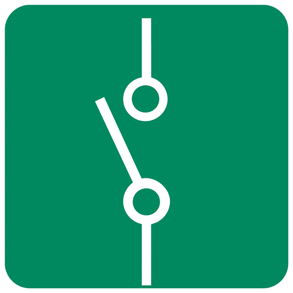 Electric Isolator Switch Safety Sign (GA16)