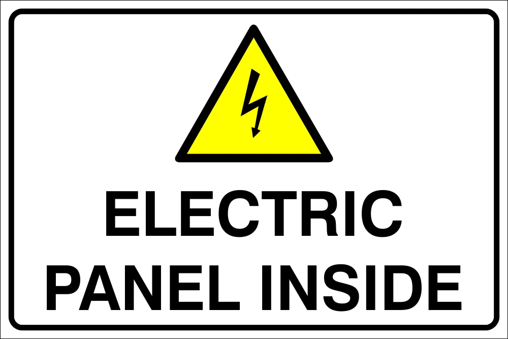 Electrical Panel inside Safety Sign (WARN06)