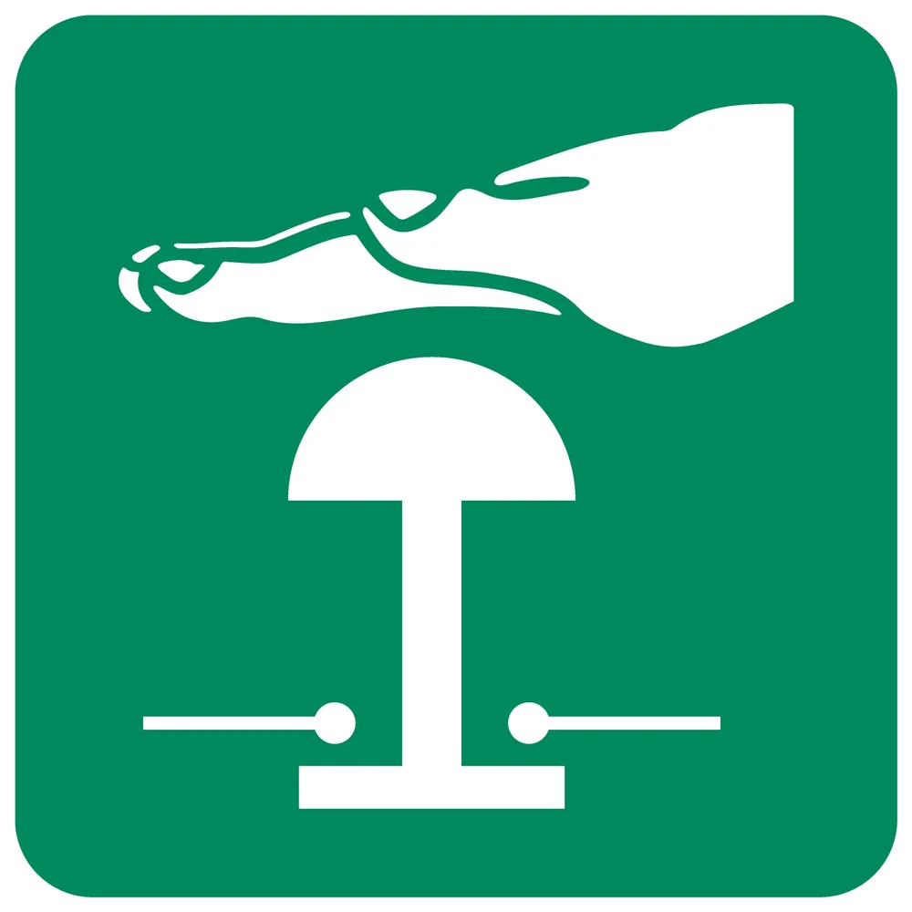 Emergency Stop Safety Sign (GA29)