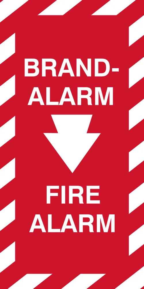 Fire Alarm – 2 Language Safety Sign (FA29)