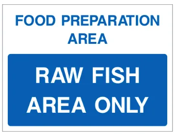 Food preparation area Safety Sign (CAT43)