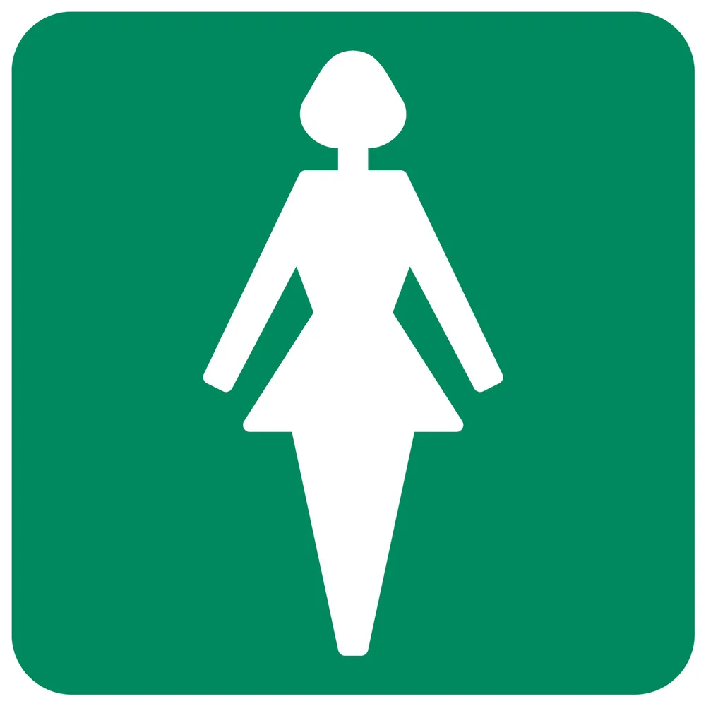 Ladies Toilet Safety Sign (GA10)