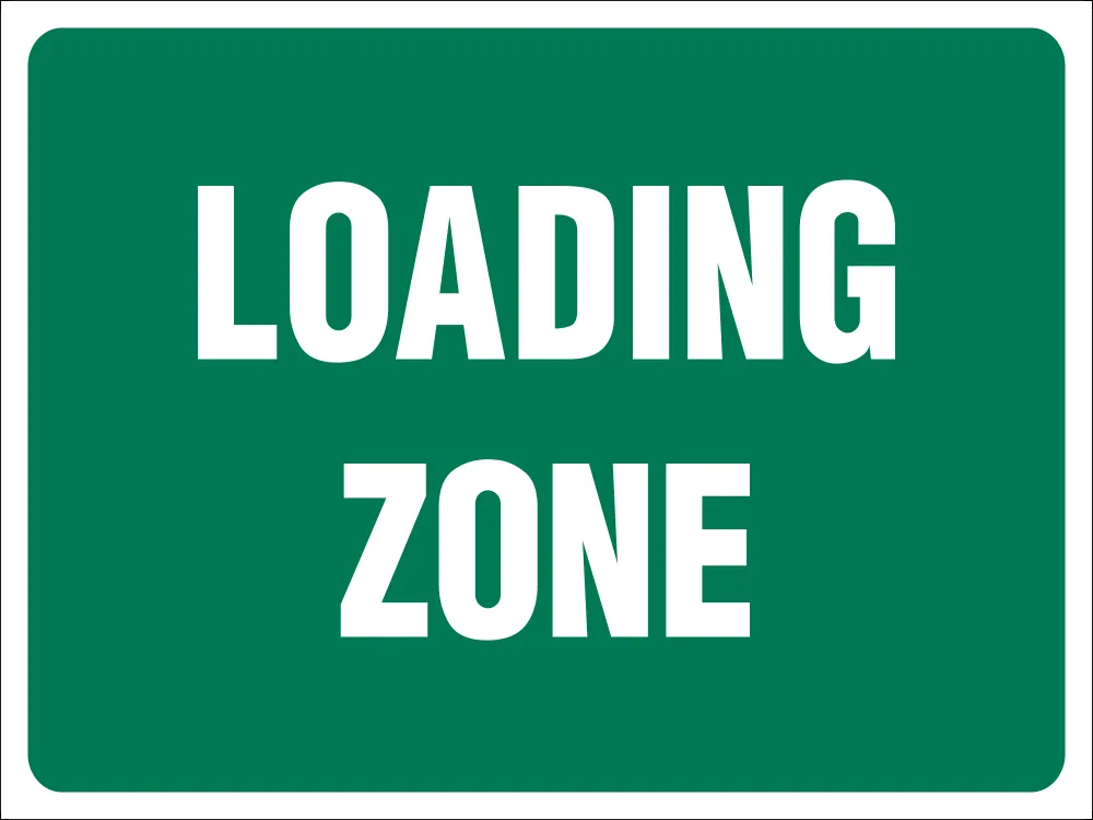 Loading Zone Safety Sign (IN14)