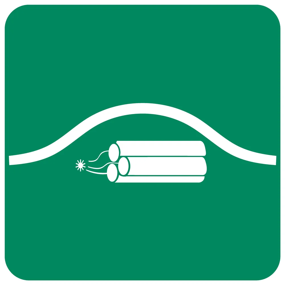 Location Of Bomb Bag Safety Sign (GA21)