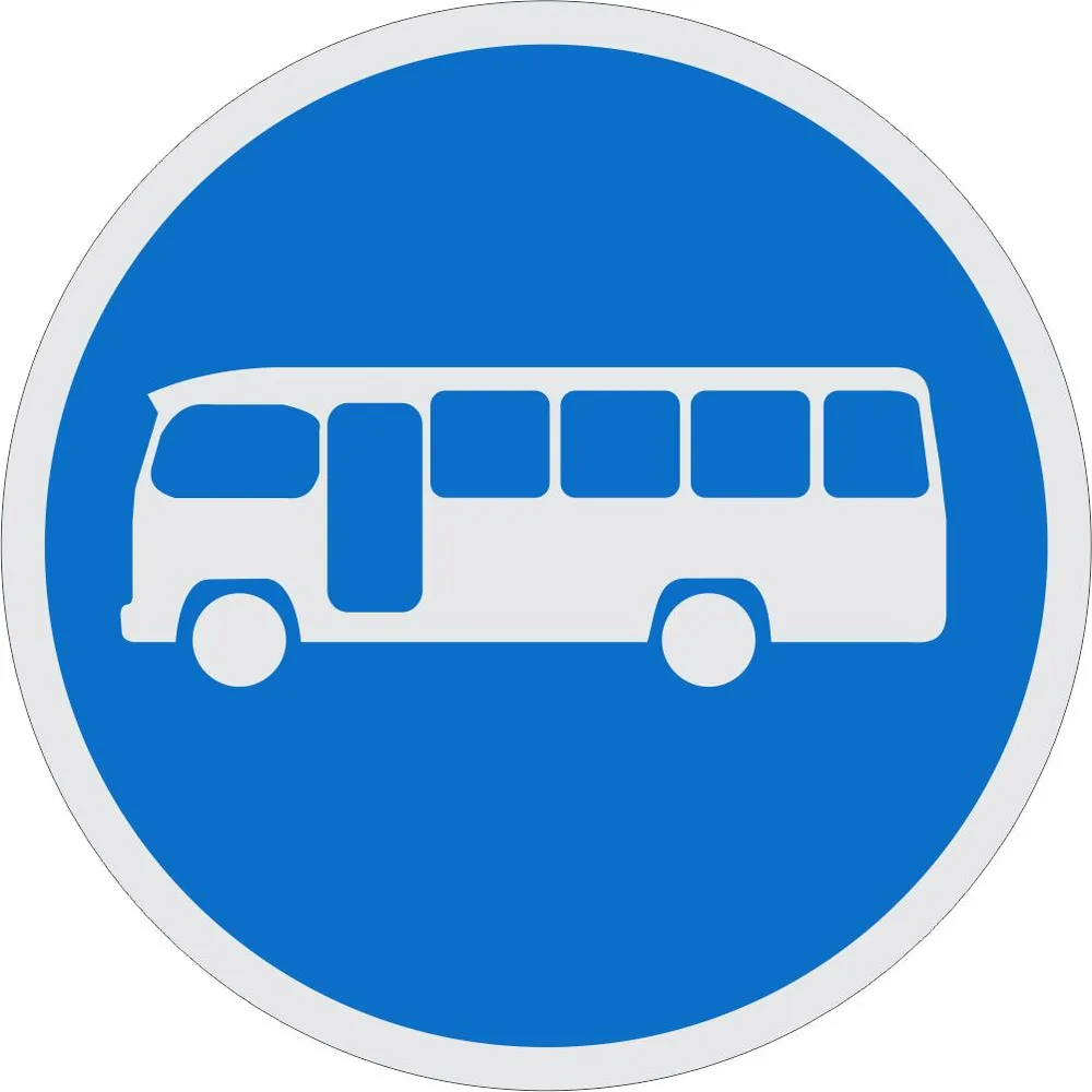 Midi-Buses Only road Road Sign (R120)