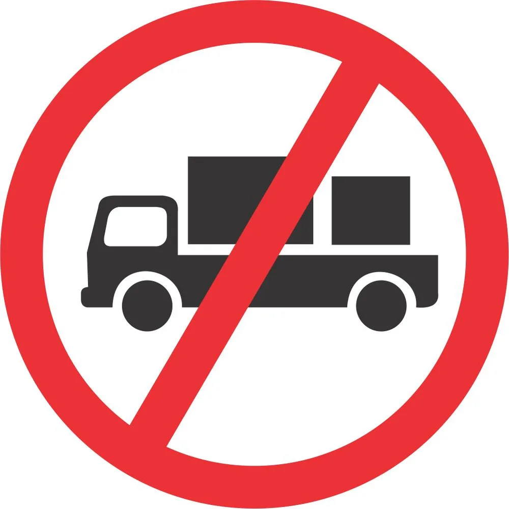 No Delivery Vehicles road Road Sign (R228)
