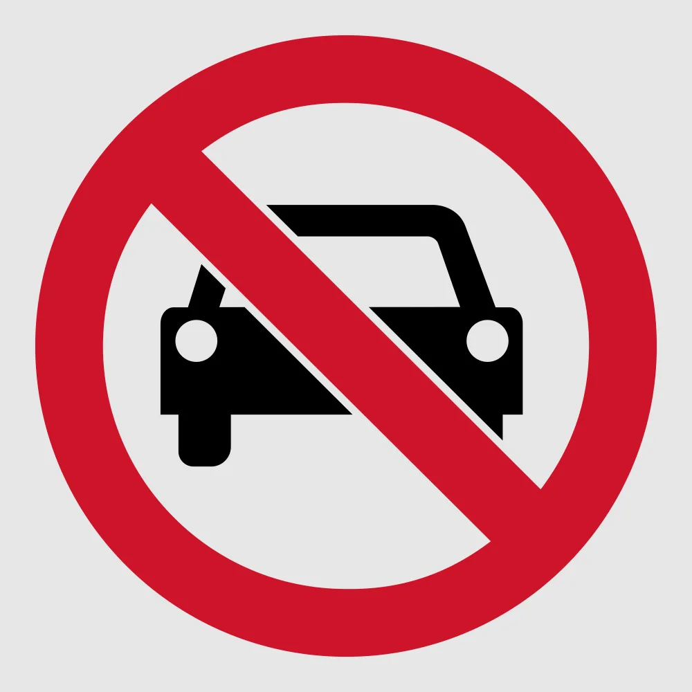 No Entry for Vehicles reflective Safety Sign (PV16REF)