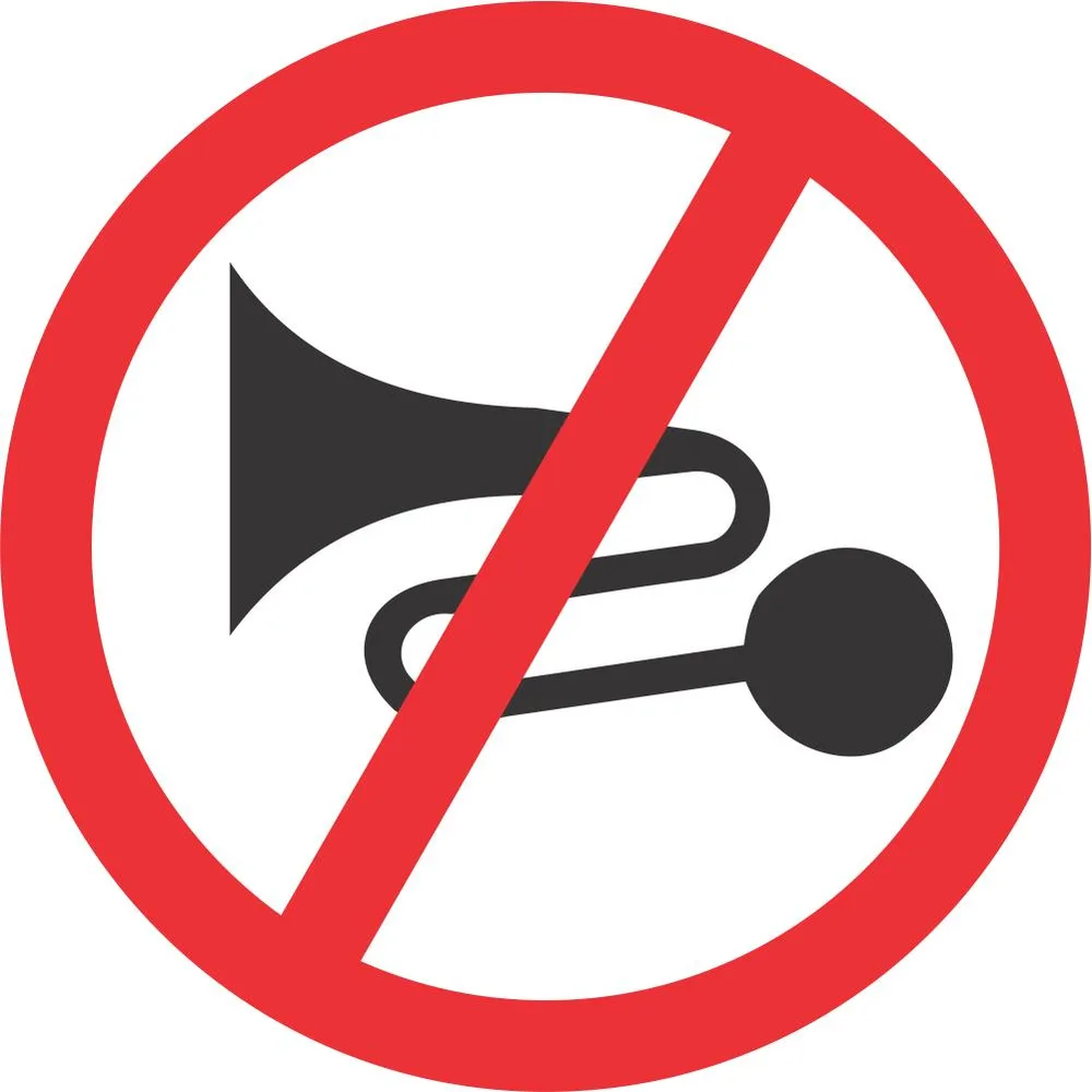 No Excessive Noise road Road Sign (R206)