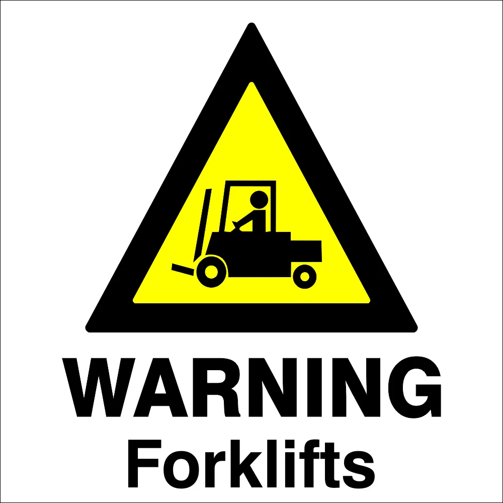 Warning: Forklifts Safety Sign (HW31)