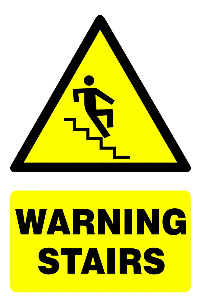 Warning stairs Safety Sign (WARN09)
